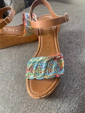 Italian Shoemaker's Women's Wedge Sandal, Size 7.5